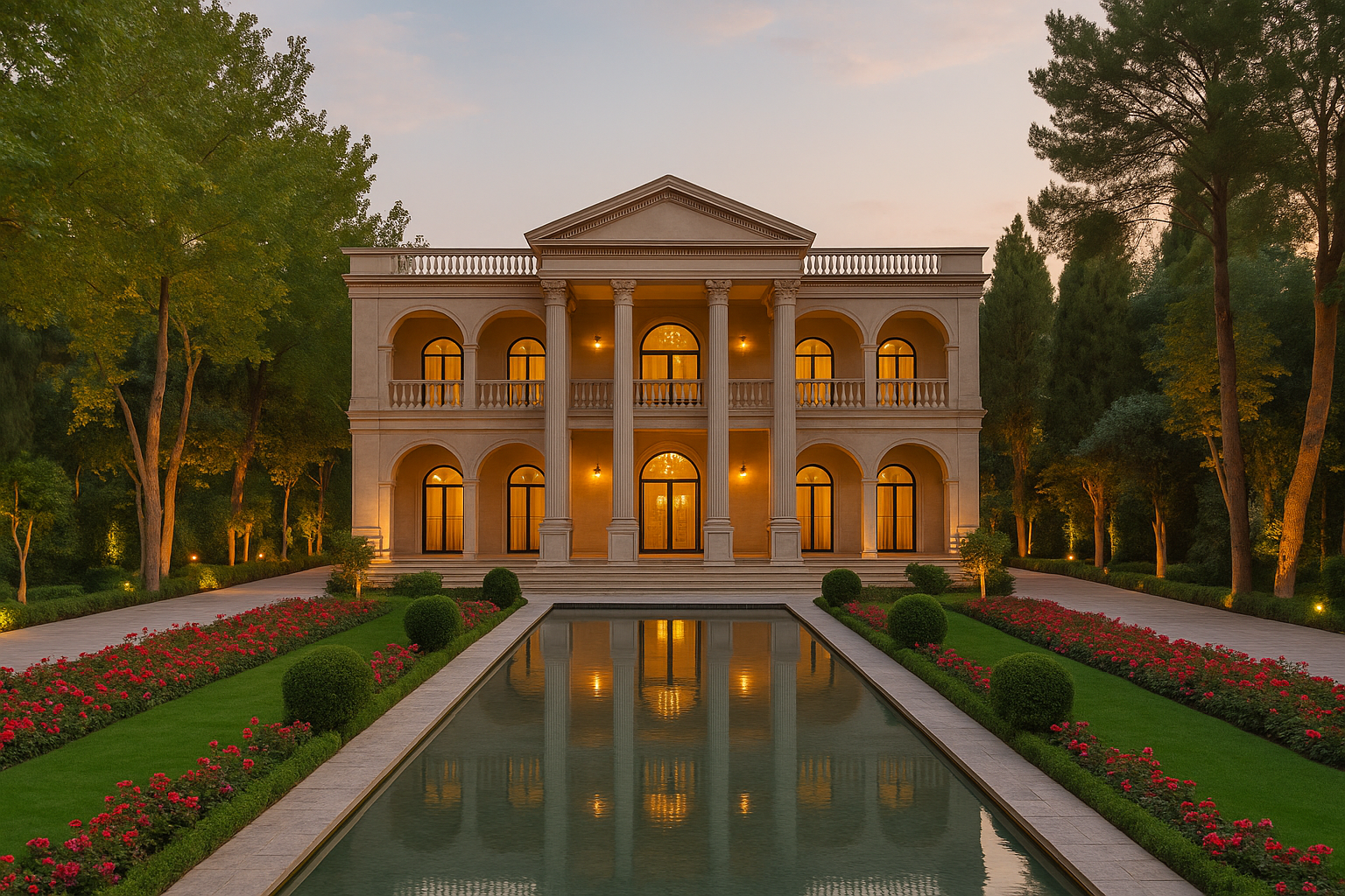 باغ عمارت دیوان اصفهان